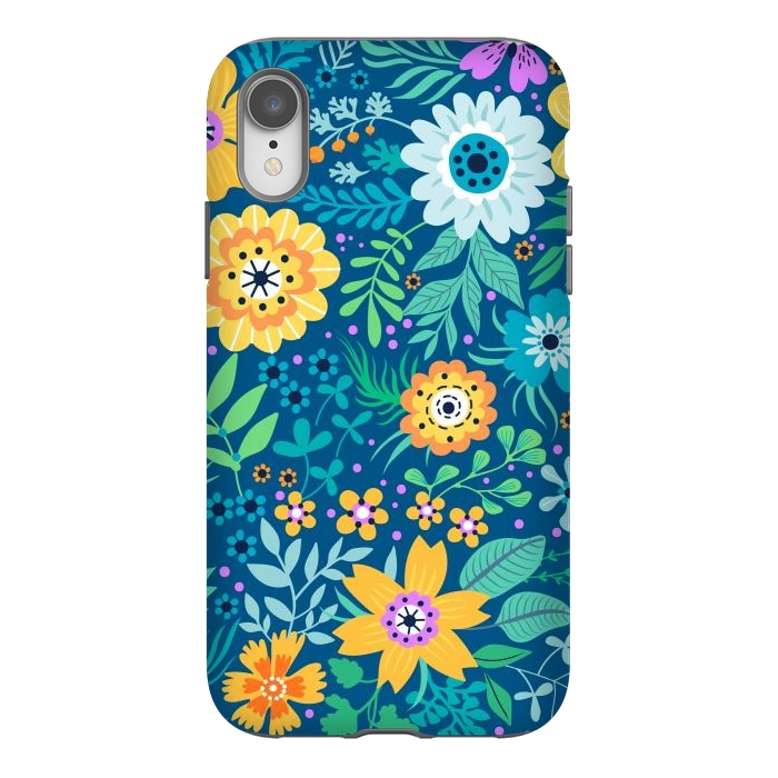 iPhone Xr StrongFit Yellow Flowers by ArtsCase