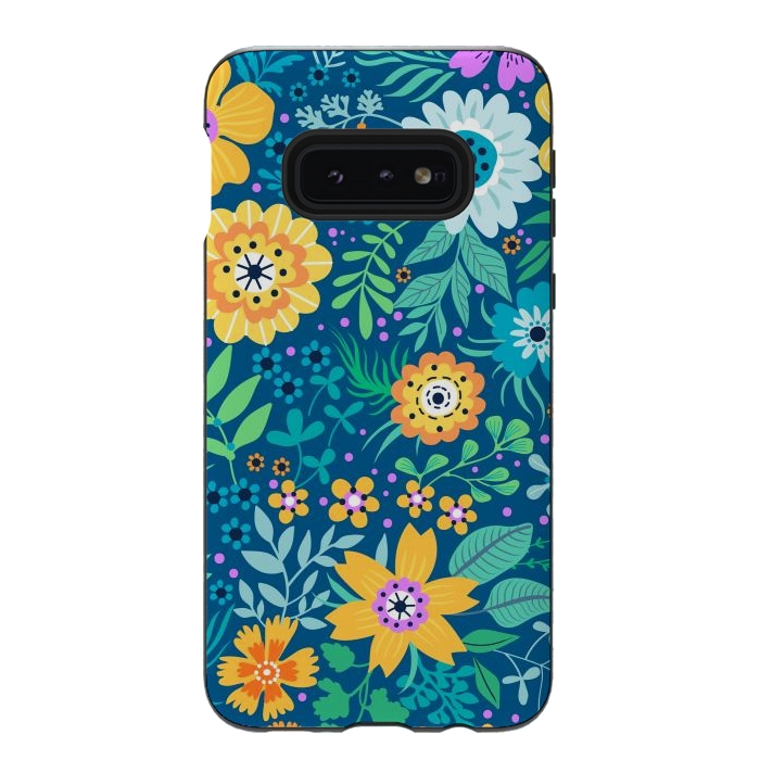 Galaxy S10e StrongFit Yellow Flowers by ArtsCase
