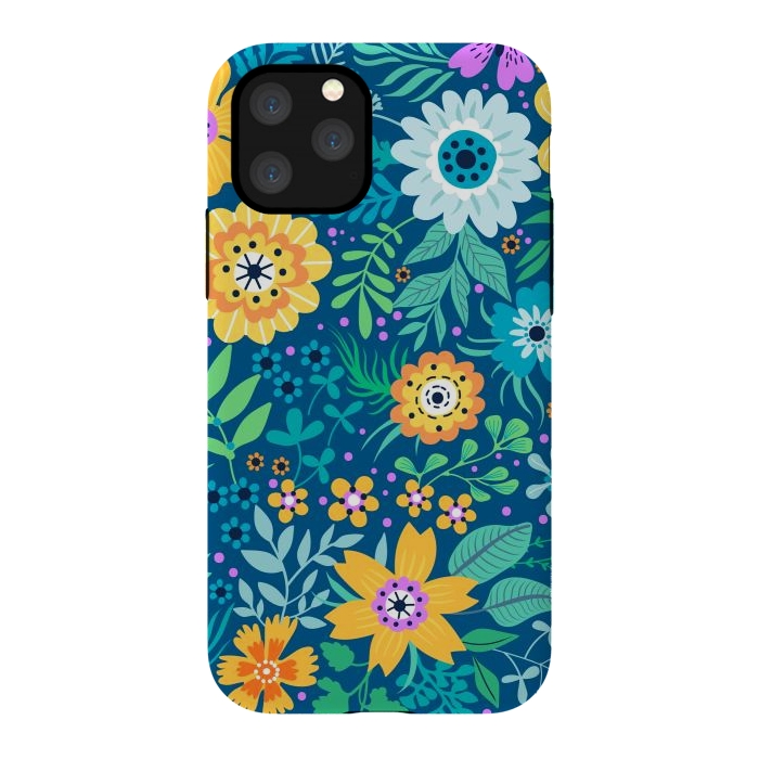 iPhone 11 Pro StrongFit Yellow Flowers by ArtsCase