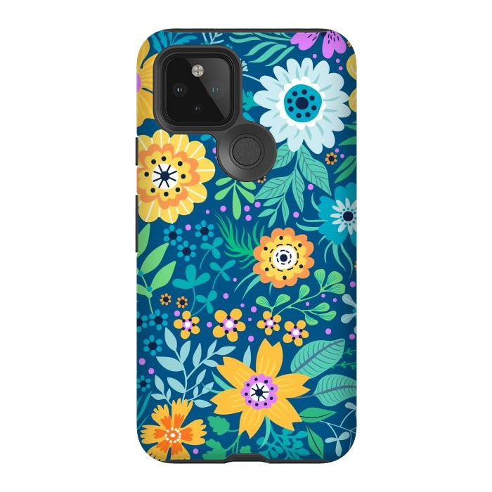 Pixel 5 StrongFit Yellow Flowers by ArtsCase