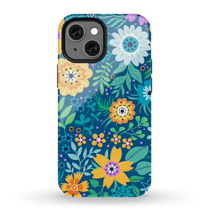 iPhone 13 mini StrongFit Yellow Flowers by ArtsCase