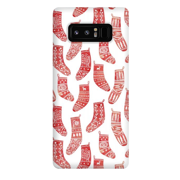 Galaxy Note 8 StrongFit Nordic Winter Stockings by Nic Squirrell