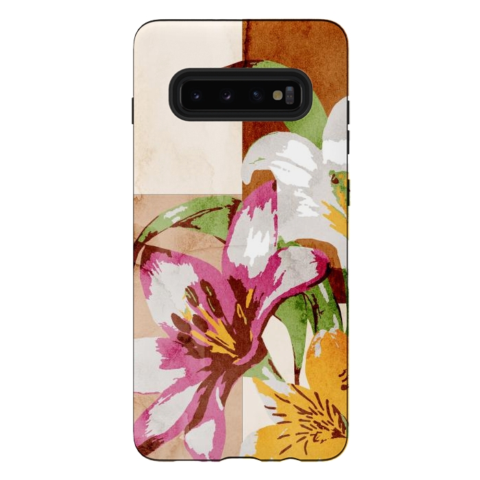 Galaxy S10 plus StrongFit Floral Insiration by Creativeaxle