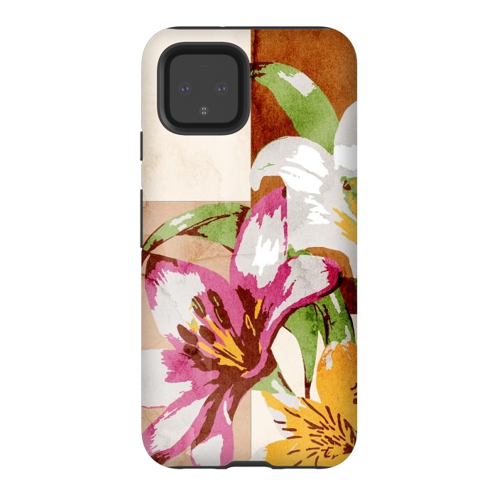 Pixel 4 StrongFit Floral Insiration by Creativeaxle
