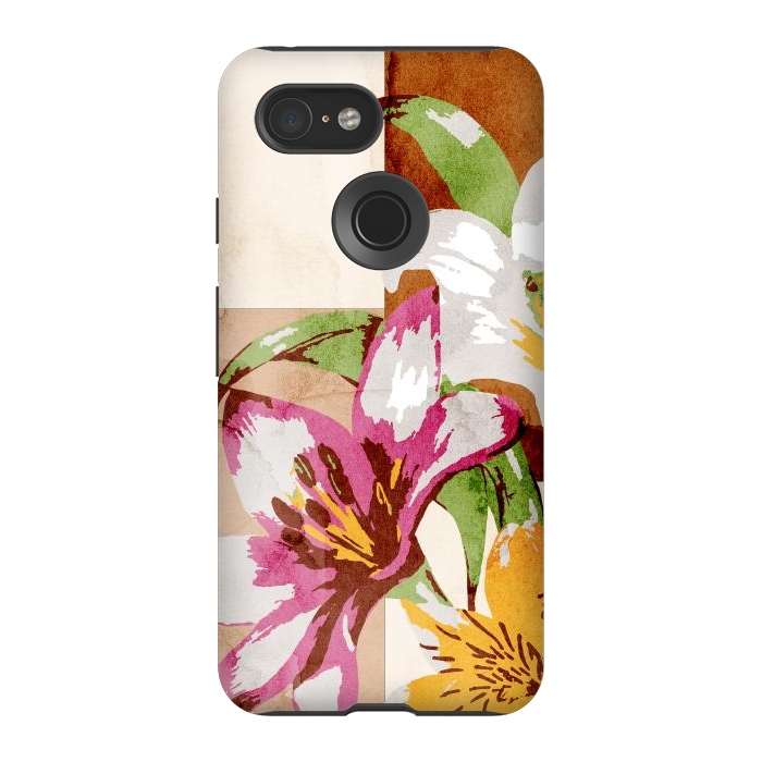 Pixel 3 StrongFit Floral Insiration by Creativeaxle
