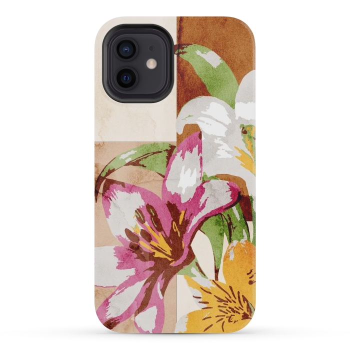 iPhone 12 mini StrongFit Floral Insiration by Creativeaxle