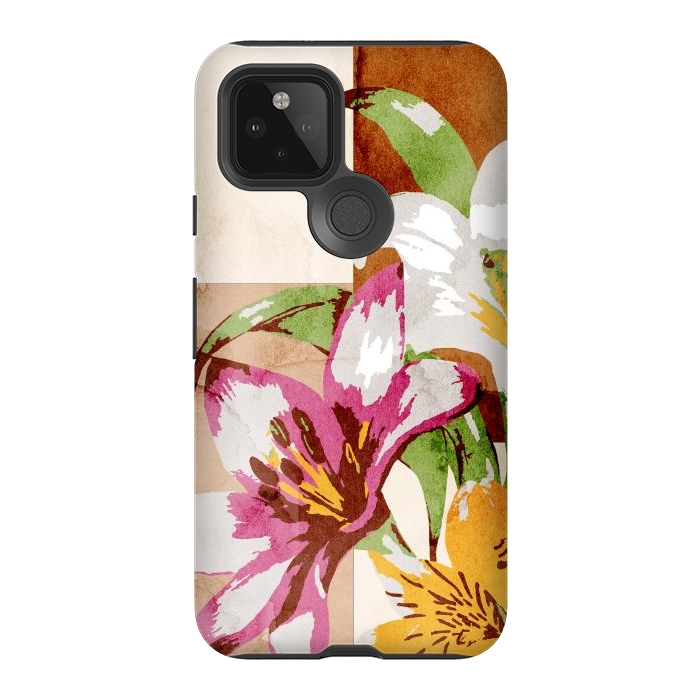 Pixel 5 StrongFit Floral Insiration by Creativeaxle