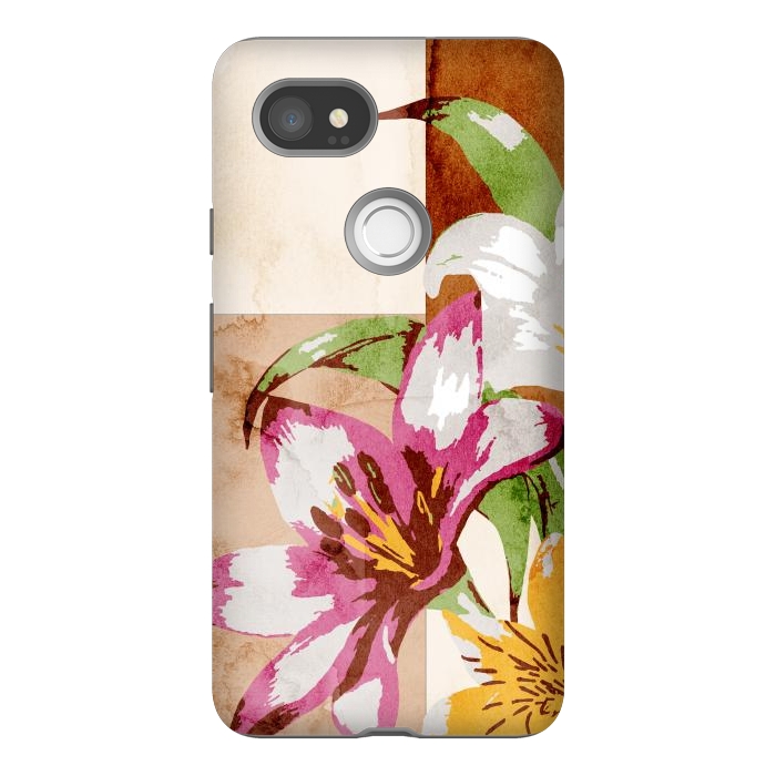 Pixel 2XL StrongFit Floral Insiration by Creativeaxle