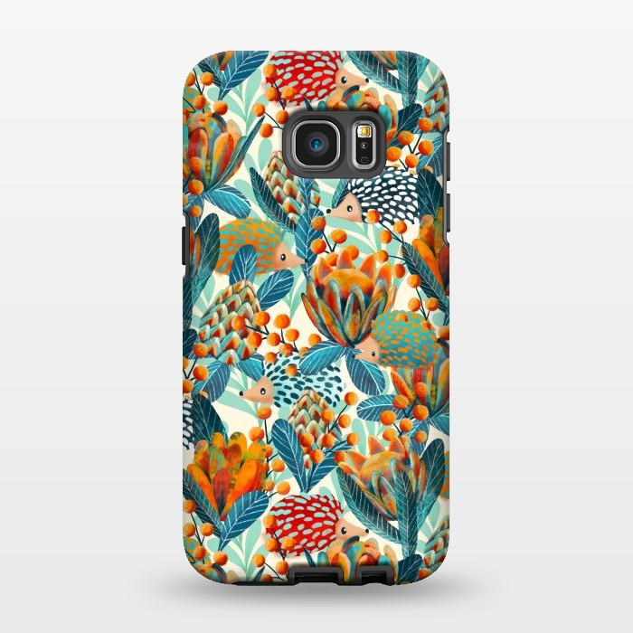 Galaxy S7 EDGE StrongFit Hiding Hedgehogs by gingerlique