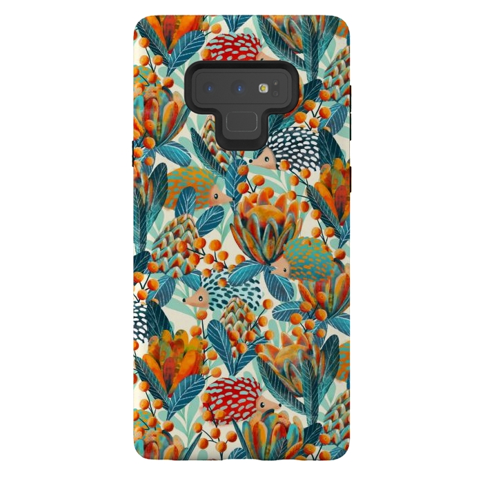 Galaxy Note 9 StrongFit Hiding Hedgehogs by gingerlique