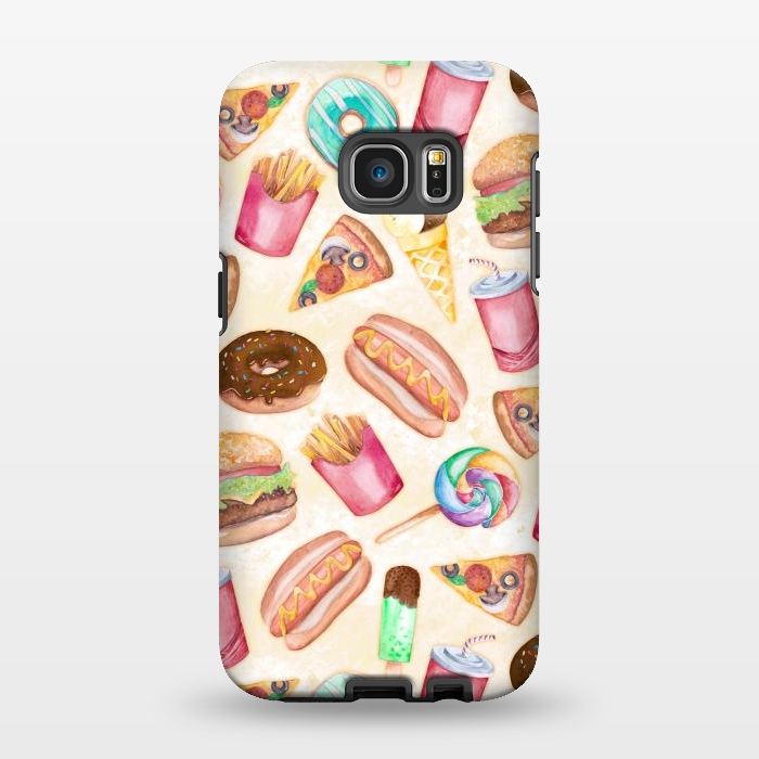 Galaxy S7 EDGE StrongFit Junk Food by gingerlique