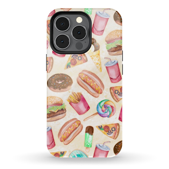 iPhone 13 pro StrongFit Junk Food by gingerlique