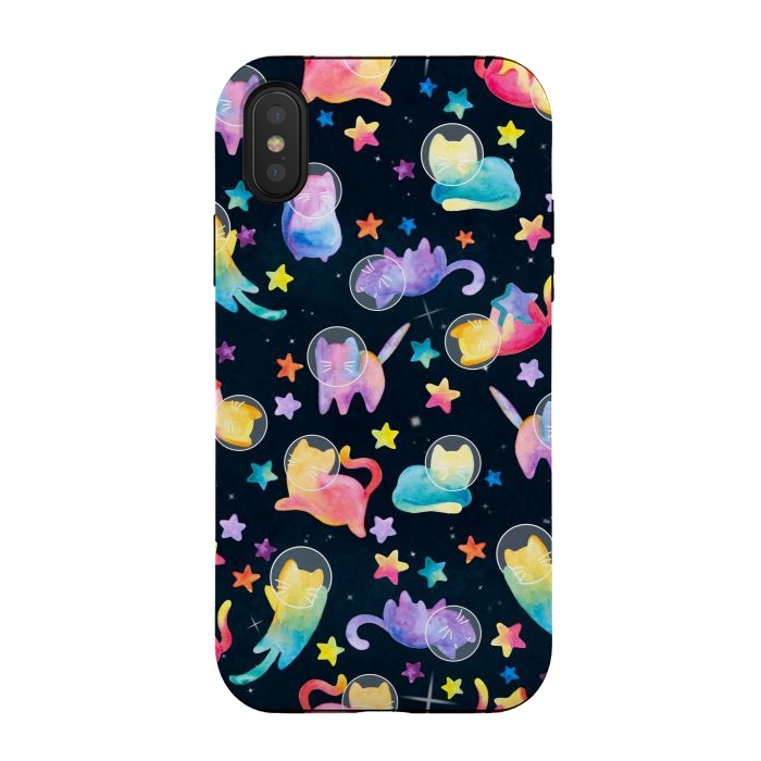 iPhone Xs / X StrongFit Luna Kitty by gingerlique