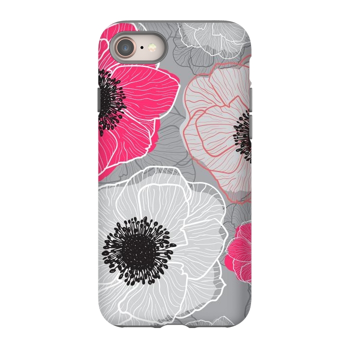 iPhone SE StrongFit Colorful Anemones Wildflower G603 by Medusa GraphicArt