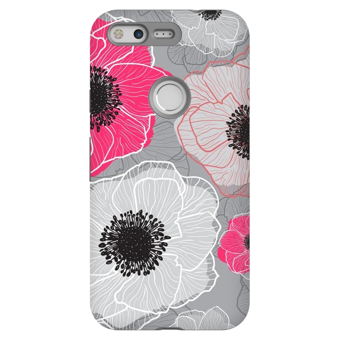 Pixel StrongFit Colorful Anemones Wildflower G603 by Medusa GraphicArt
