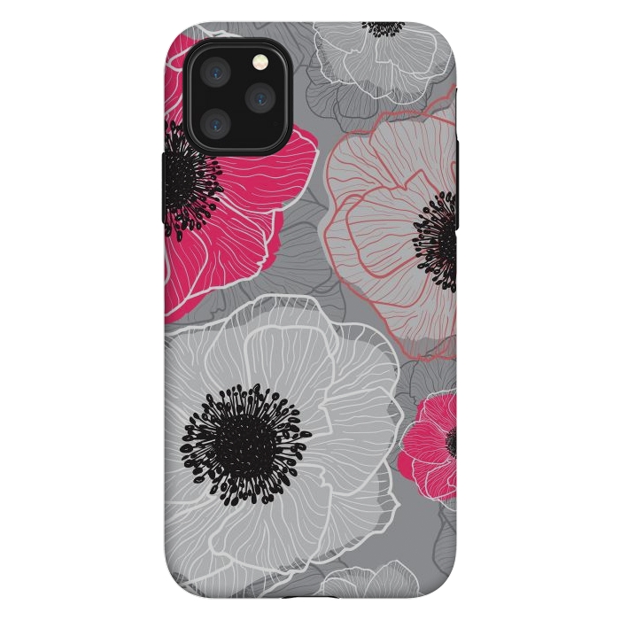 iPhone 11 Pro Max StrongFit Colorful Anemones Wildflower G603 by Medusa GraphicArt