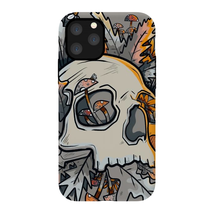 iPhone 11 Pro StrongFit The mushrooms and skull by Steve Wade (Swade)