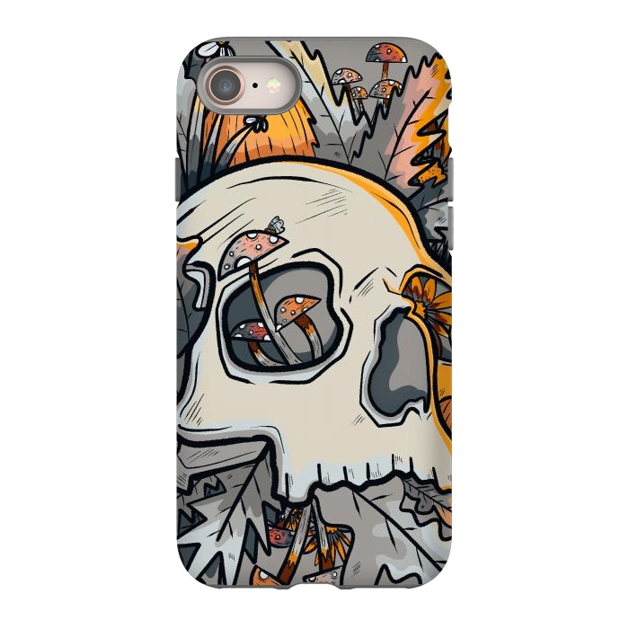 iPhone SE StrongFit The mushrooms and skull by Steve Wade (Swade)