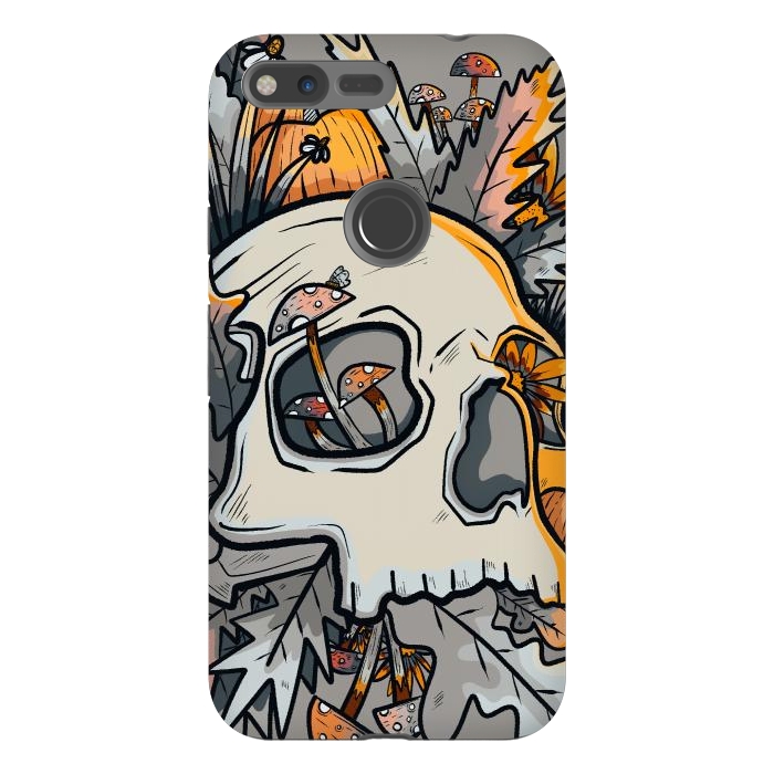Pixel XL StrongFit The mushrooms and skull by Steve Wade (Swade)