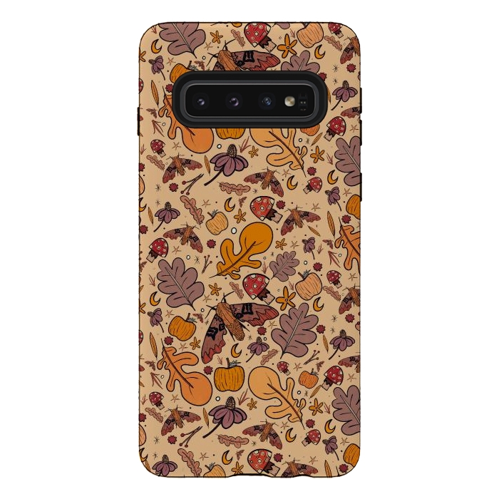 Galaxy S10 StrongFit Autumnal pattern by Steve Wade (Swade)