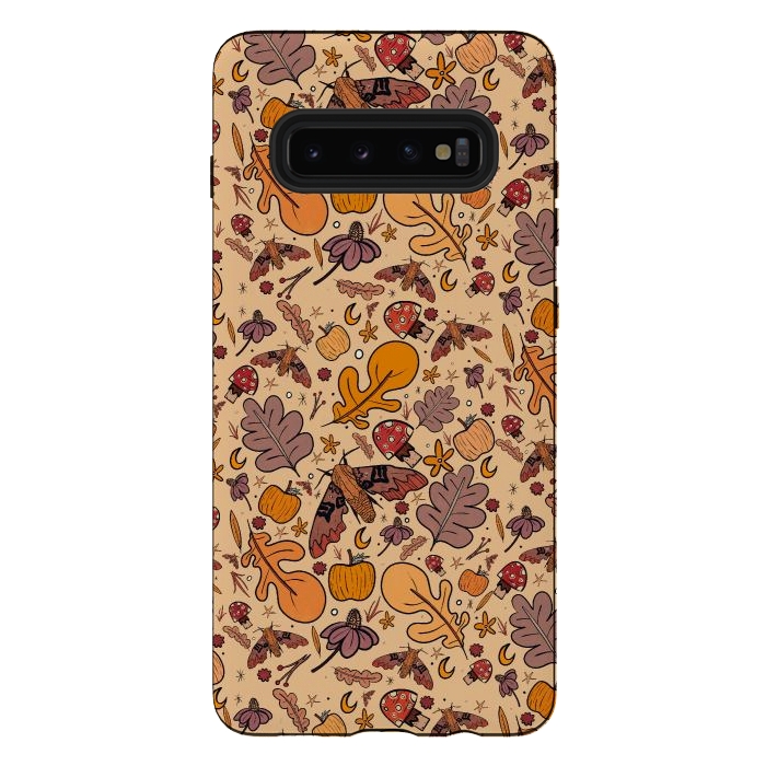 Galaxy S10 plus StrongFit Autumnal pattern by Steve Wade (Swade)