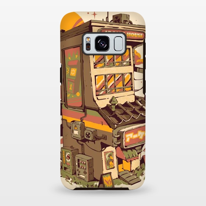 Galaxy S8 plus StrongFit Arcade House by Ilustrata