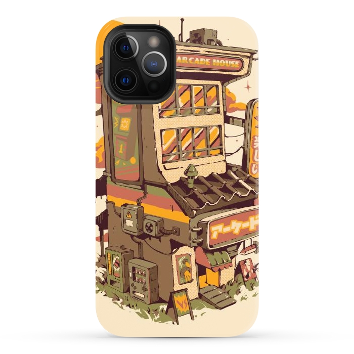 iPhone 12 Pro Max StrongFit Arcade House by Ilustrata