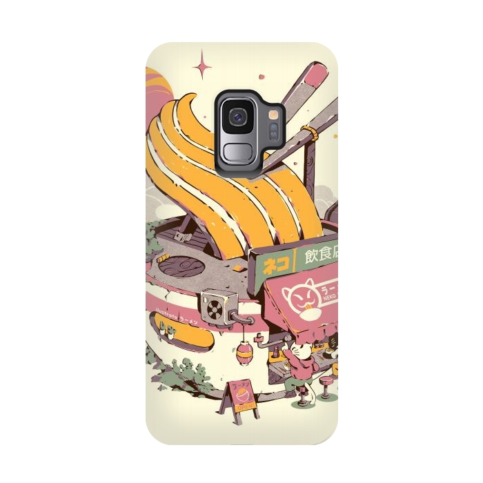 Galaxy S9 StrongFit Ramen Bowl Restaurant by Ilustrata