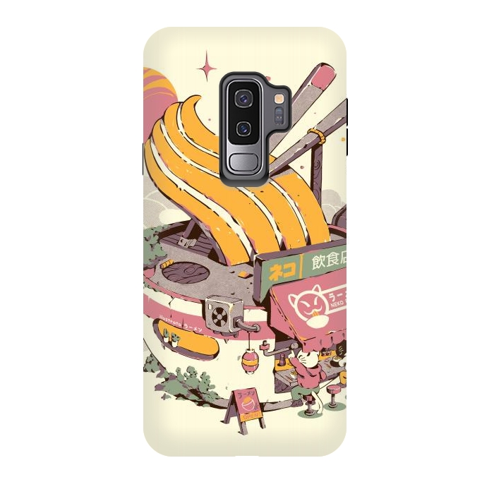 Galaxy S9 plus StrongFit Ramen Bowl Restaurant by Ilustrata