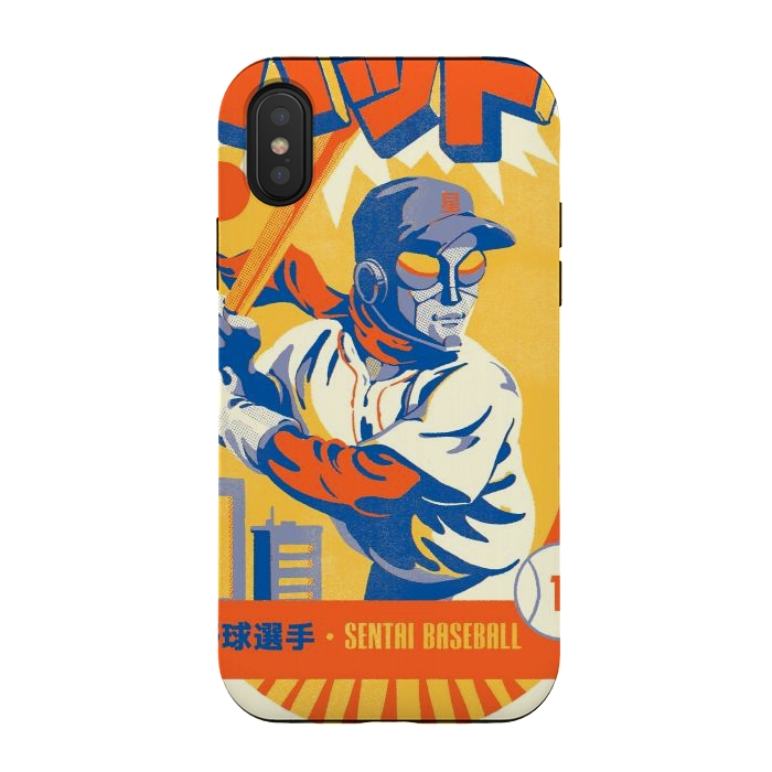 iPhone Xs / X StrongFit Sentai Baseball League by Ilustrata
