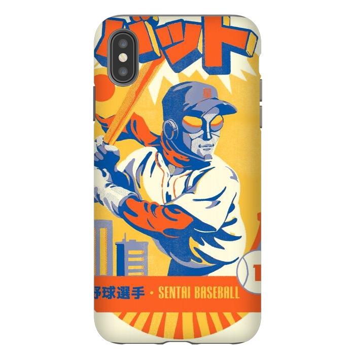 iPhone Xs Max StrongFit Sentai Baseball League by Ilustrata