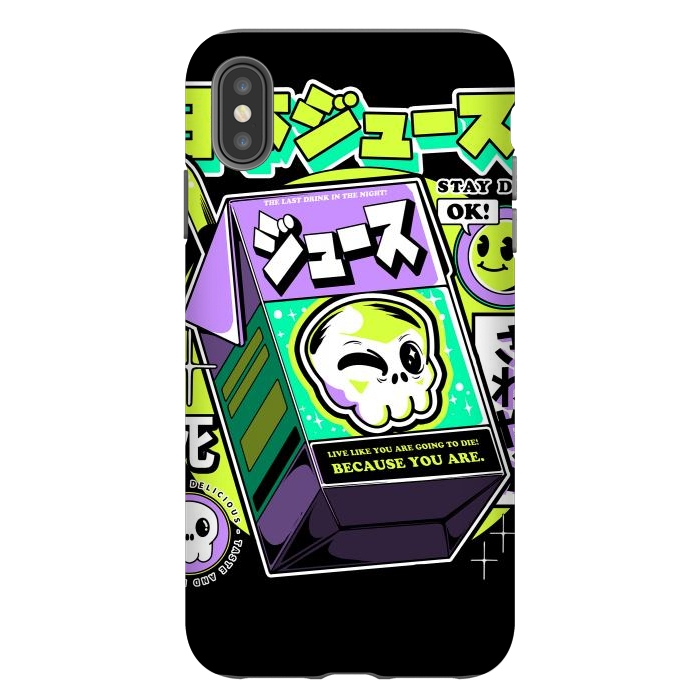 iPhone Xs Max StrongFit Japanese Juice by Ilustrata