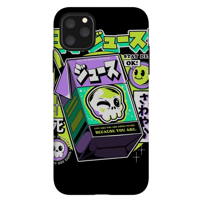 iPhone 11 Pro Max StrongFit Japanese Juice by Ilustrata