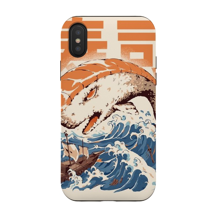 iPhone Xs / X StrongFit Moby Sushi by Ilustrata