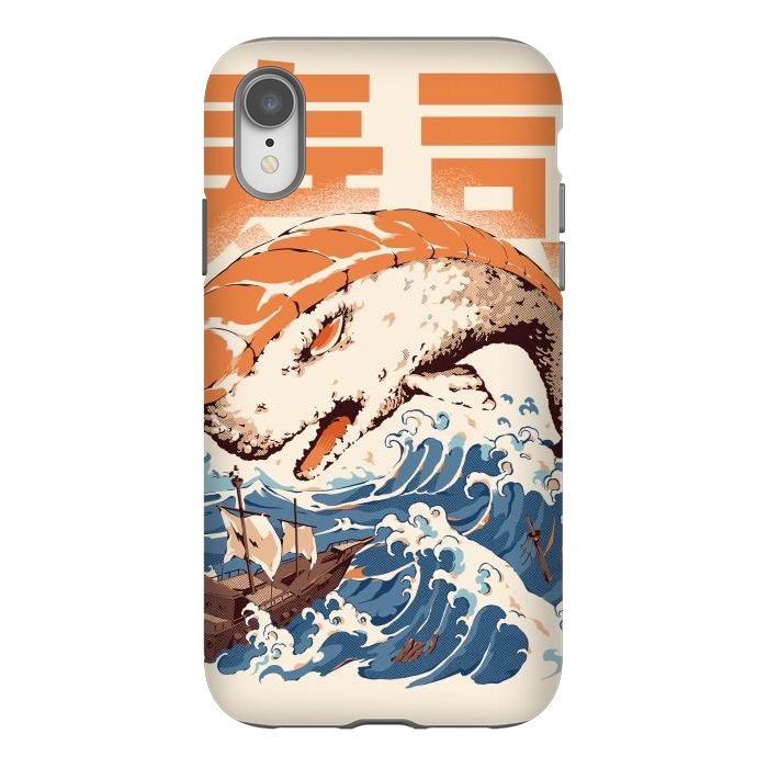 iPhone Xr StrongFit Moby Sushi by Ilustrata