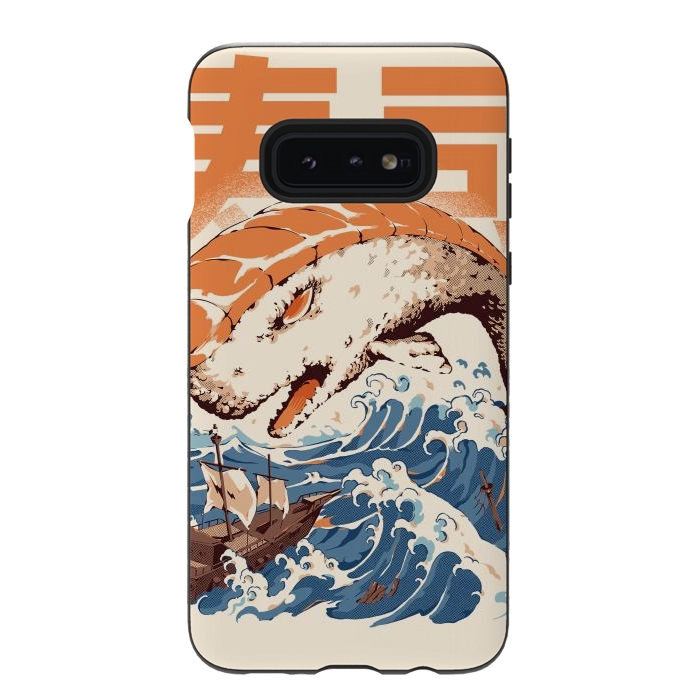 Galaxy S10e StrongFit Moby Sushi by Ilustrata