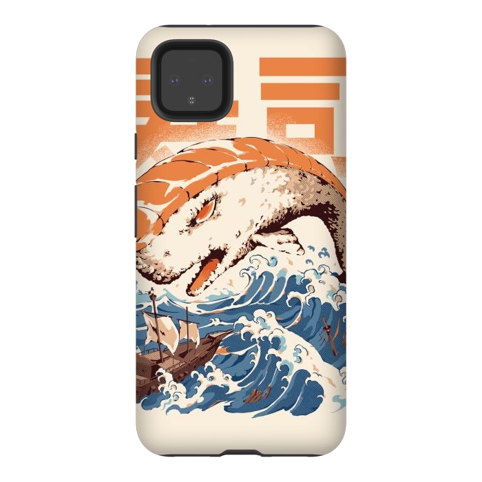 Pixel 4XL StrongFit Moby Sushi by Ilustrata