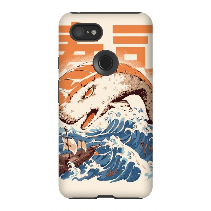 Pixel 3XL StrongFit Moby Sushi by Ilustrata