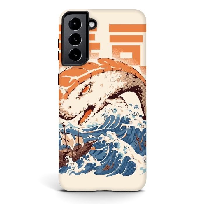 Galaxy S21 StrongFit Moby Sushi by Ilustrata