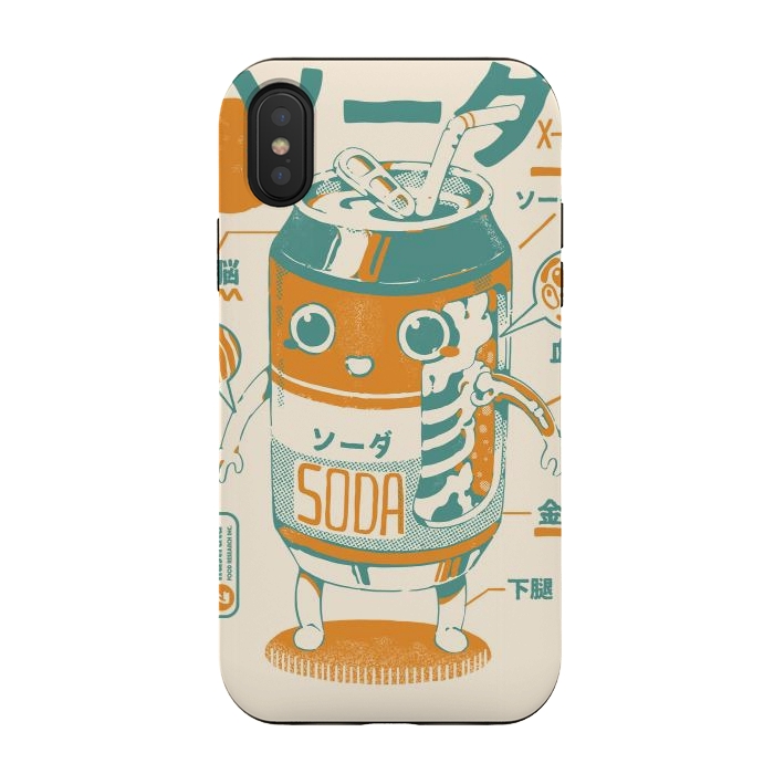 iPhone Xs / X StrongFit Soda Can X-Ray by Ilustrata
