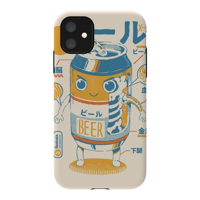 iPhone 11 StrongFit Beer Can X-Ray by Ilustrata