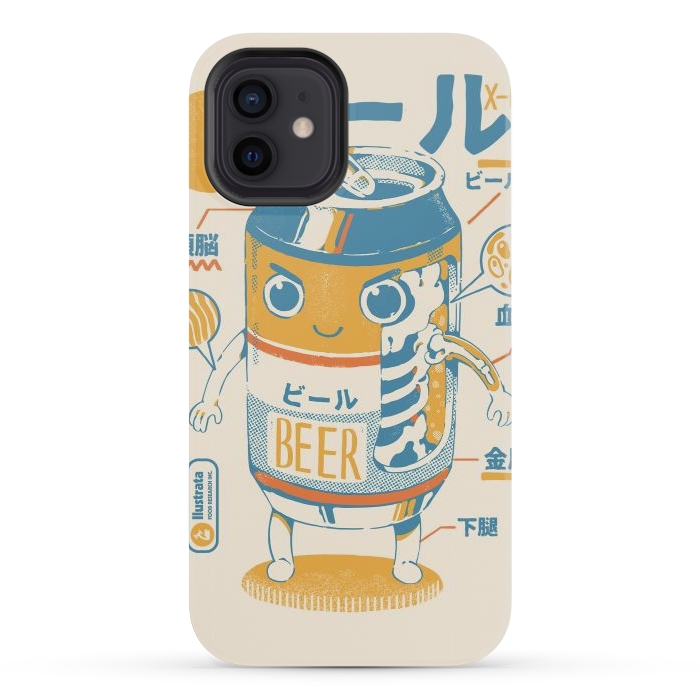 iPhone 12 mini StrongFit Beer Can X-Ray by Ilustrata