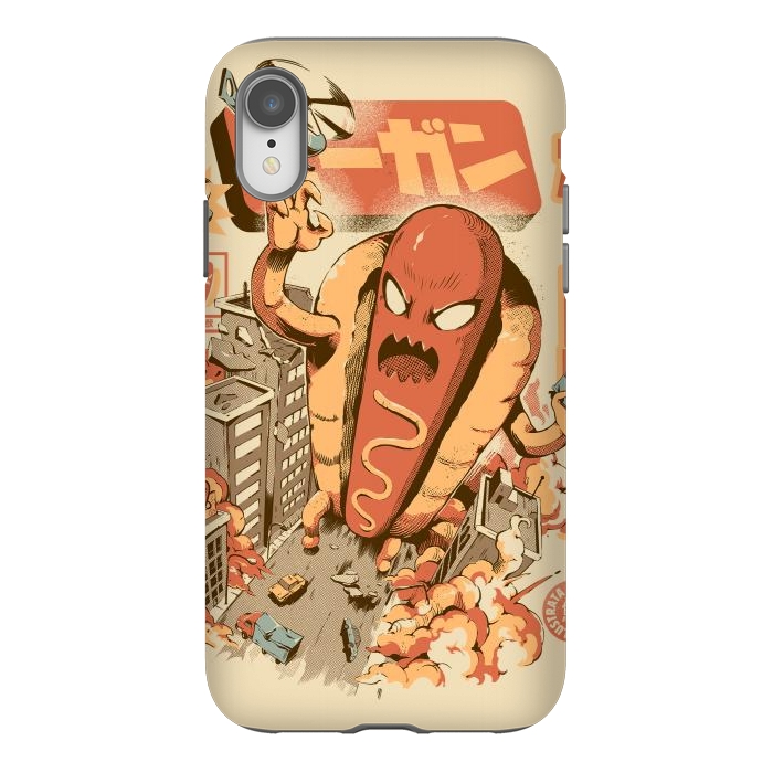 iPhone Xr StrongFit Great Hot Dog by Ilustrata