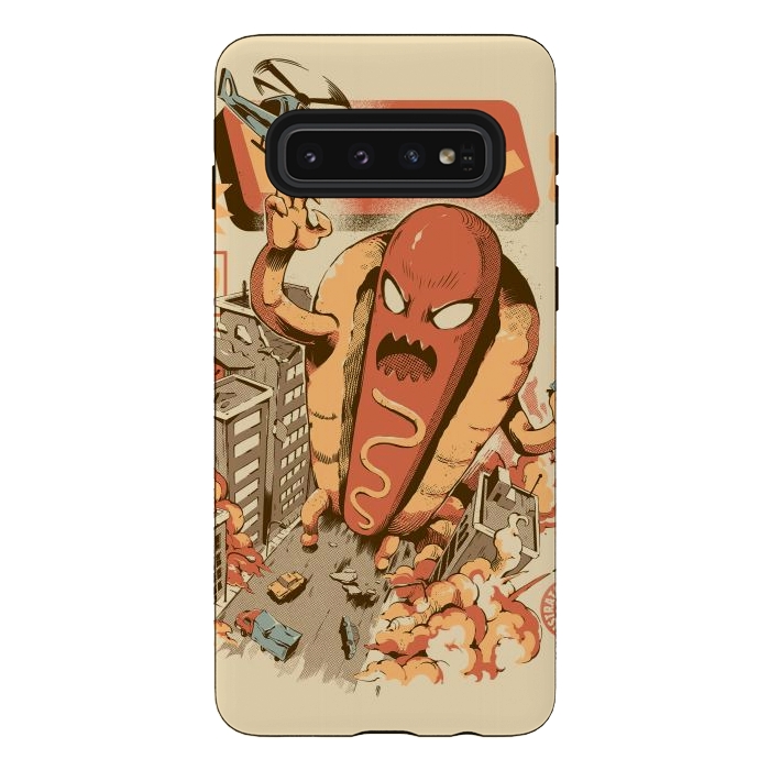 Galaxy S10 StrongFit Great Hot Dog by Ilustrata