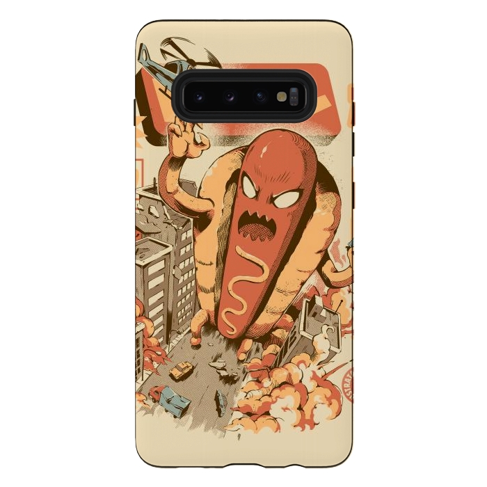 Galaxy S10 plus StrongFit Great Hot Dog by Ilustrata
