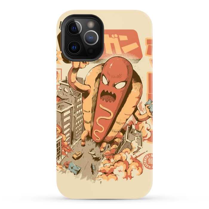 iPhone 12 Pro Max StrongFit Great Hot Dog by Ilustrata
