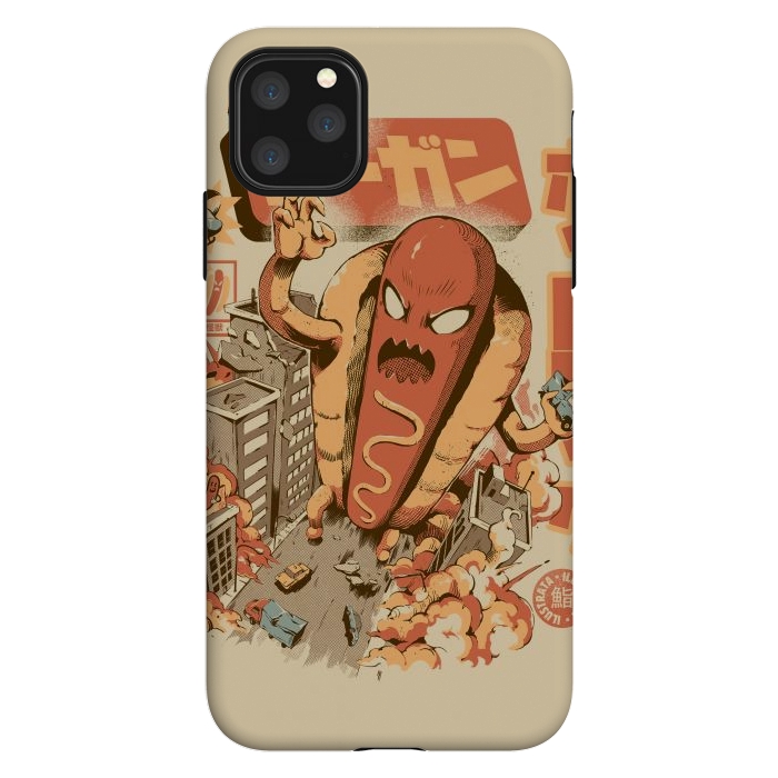 iPhone 11 Pro Max StrongFit Great Hot Dog by Ilustrata