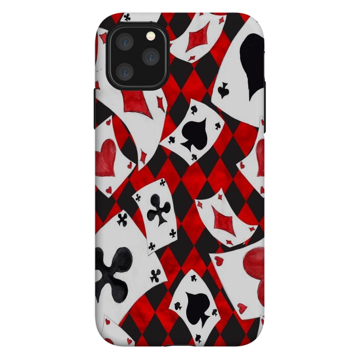 iPhone 11 Pro Max StrongFit alice-playing cards by haroulita