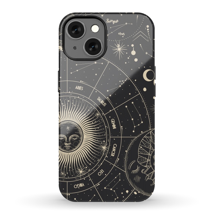 iPhone 13 StrongFit celestial moon and sun by haroulita