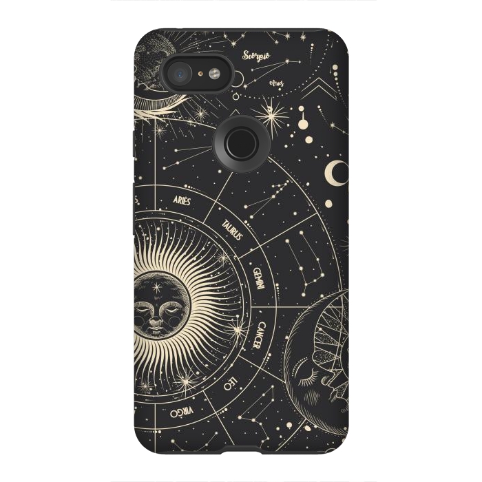Pixel 3XL StrongFit celestial moon and sun by haroulita